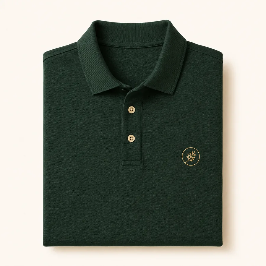 Besticktes Polo-Shirt mit Logo